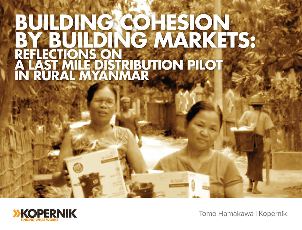 Reflections on a Last Mile Distribution Pilot in Rural Myanmar
